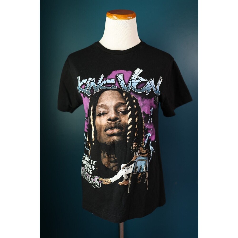King Von “What It Means To Be King” Big Graphic T-Shirt Men’s Size Small Rap Tee